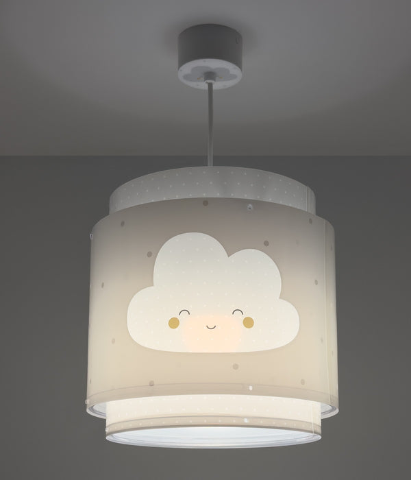 Dalber Childrens Wall Lamp Baby Dreams Grey Star Motif