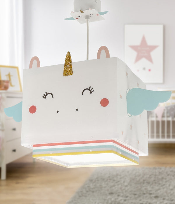 Dalber Childrens Hanging Lamp Little Unicorn Nursery Light