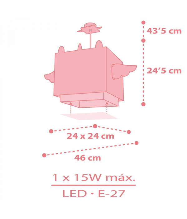 Dalber Childrens Hanging Lamp Little Unicorn Nursery Light