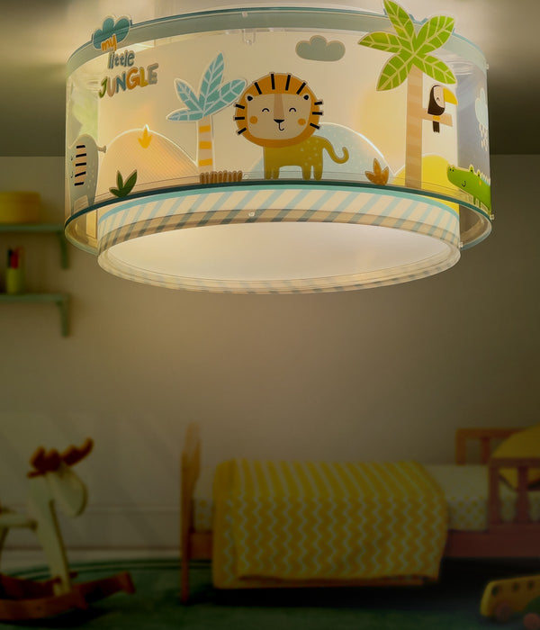 My Little Jungle Ceiling Lamp Jungle Animal Glow Nursery Light
