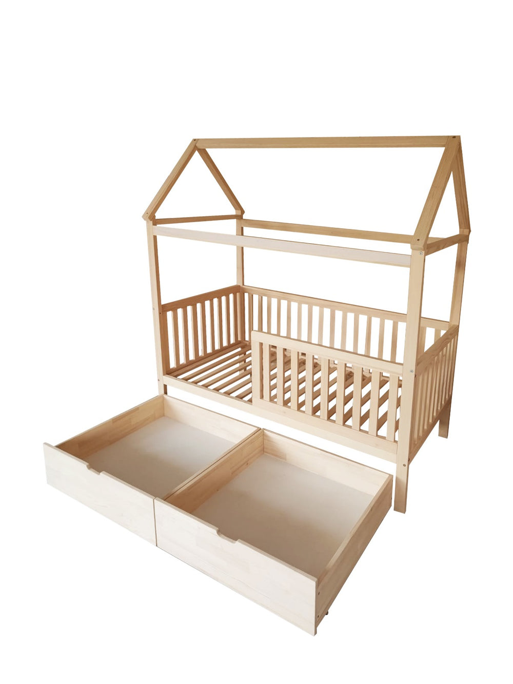Kukka Natural Wood Montessori Bed - 90x200 cm