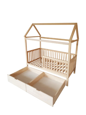 Kukka Natural Wood Montessori Bed 90x200cm Floor Bed