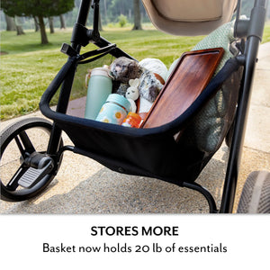 Evenflo Pivot Modular Travel System with LiteMax NXT Infant Car Seat | 6-in-1 Baby Stroller Latte Tan