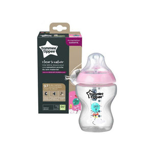 TOMMEE TIPPEE 260 ML FEEDING BOTTLE (PINK)
