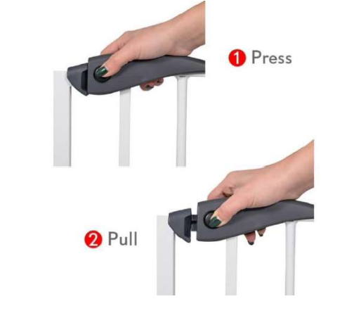 Wellgro Safety Gates White Adjustable Door Gate