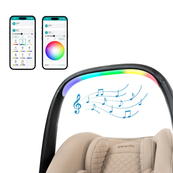 Evenflo® Revolve180™ LiteMax™ NXT Rotational Infant Car Seat with SensorySoothe™