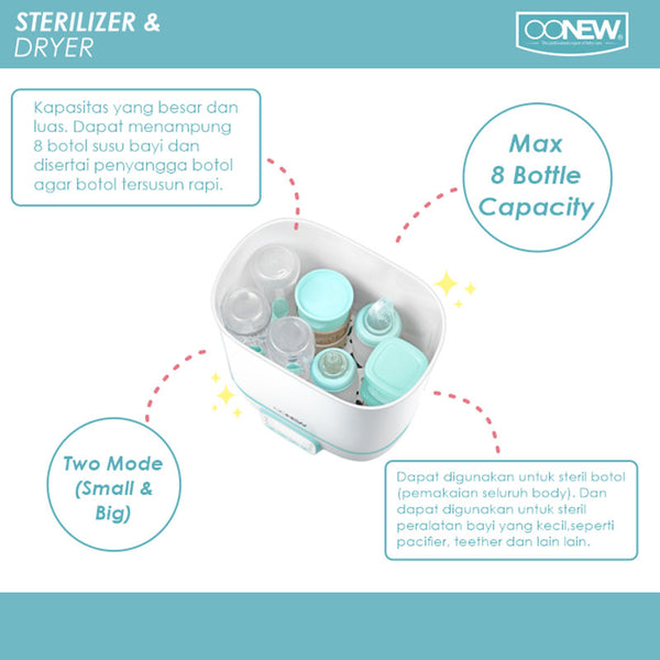 Oonew Steam Sterilizer And Dryer Multifunctional Bottle Care