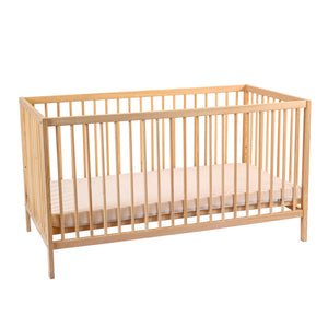 Kukka Natural Wood 2-Level Crib 70x140 cm