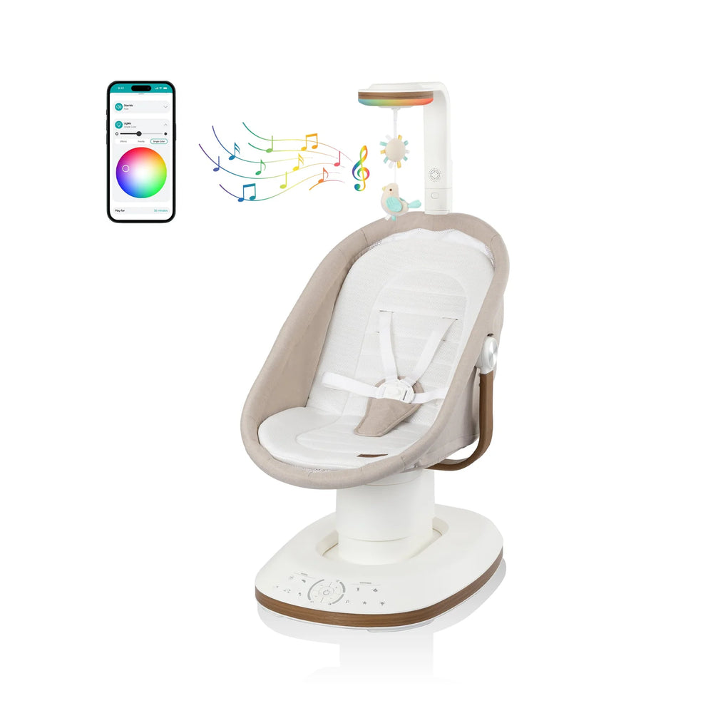 Evenflo Elara 2-in-1 Smart Motion Baby Swing & Soothing Nest with SensorySoothe Technology