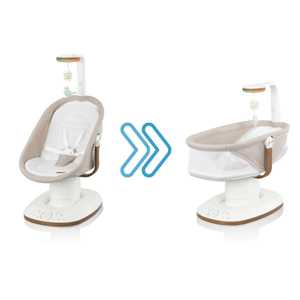 Evenflo Elara 2-in-1 Smart Motion Baby Swing & Soothing Nest with SensorySoothe Technology