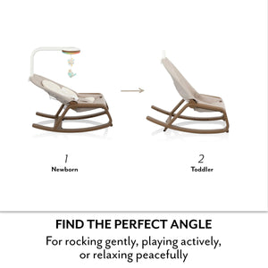 Evenflo Lyra 2-in-1 Infant to Toddler Rocker with SensorySoothe Technology