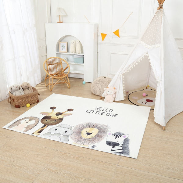 Baby Cashmere Rug 120x160 Safari Animal Nursery Decor