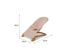Wellgro Mocha Wooden Bouncer Ergonomic Baby Cradle