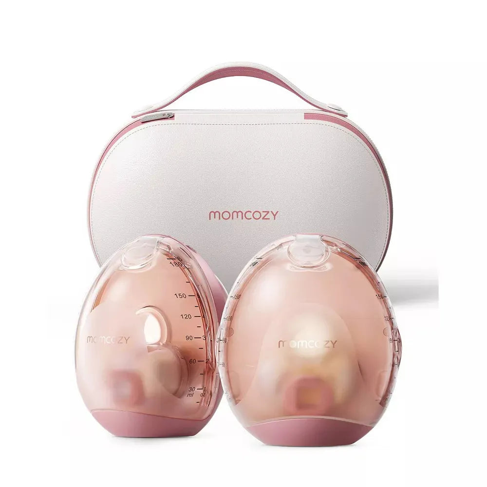 Momcozy Air 1 Wearable Breast Pump - Ultra-Slim Smart Hands-Free Pump with Wireless Charging Case
