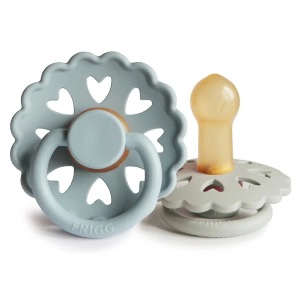 FRIGG Fairytale Latex Pacifier 6-18M 2-Pack Ole Lukoie/Clumsy Hans