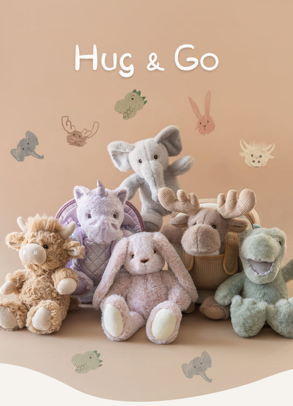 Moonkie Hug & Go Toddler Plush Backpack Lilac The Unicorn