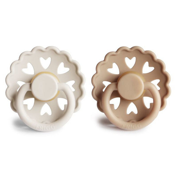 FRIGG Fairytale Silicone Pacifier 0-6M 2-Pack The Ugly Duckling/The Emperor´s New Clothes
