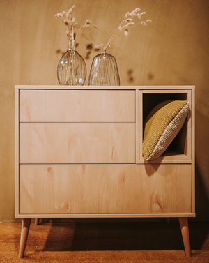 Quax Cocoon natural chest of drawers