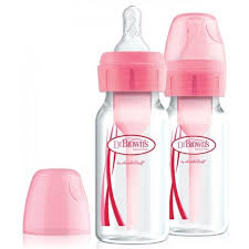Dr. Browns ESX 120 Ml Option+2 Pink Baby Bottle