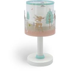 Dalber Childrens Table Lamp Loving Deer, Double Shade