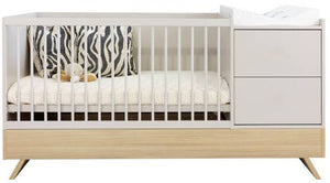 Faktum Sienna Cashmere 3-in-1 Multi Bed | Baby Cot with Changing Dresser & Junior Bed