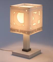 Dalber Childrens Table Lamp Moonlight Grey Kids Decor
