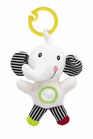 Babyjem Vibrating Baby Elephant Stripes Soft Toy
