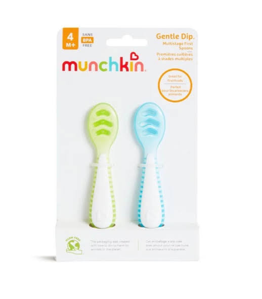 Munchkin Gentle Dip Baby Spoons for Self Feeding and Baby Led Weaning