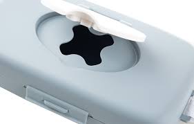 Babyjem Wet Towel Box Grey And White Hygienic Storage