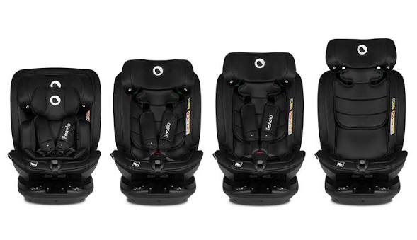 Lionelo Bastiaan RWF i-Size 360° Rotating Car Seat Black Carbon