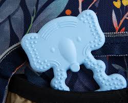 Babyjem Teethering Gloves Elephant Blue Soft Teether