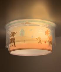 Dalber Childrens Ceiling Lamp Loving Deer Nursery Light