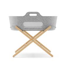 SNUZ LIGHT GREY MOSES BASKET&NATUREL  STAND SET