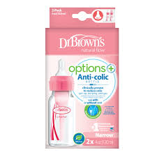 Dr. Browns ESX 120 Ml Option+2 Pink Baby Bottle