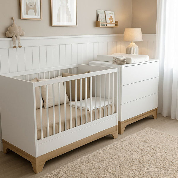 Faktum Lumina White 3-Drawer Chest – Modern Nursery Storage