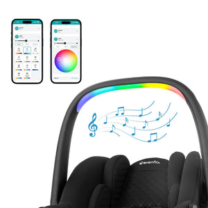 Evenflo® Revolve180™ LiteMax™ NXT Rotational Infant Car Seat with SensorySoothe™