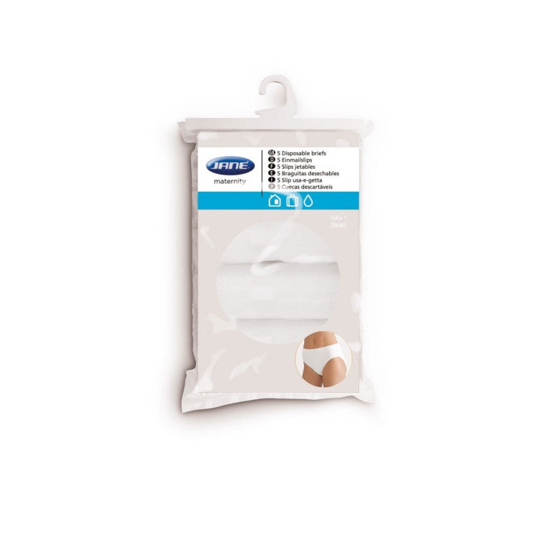 Jané Disposable Postpartum Briefs – Size 1 (38–40), Pack of 5