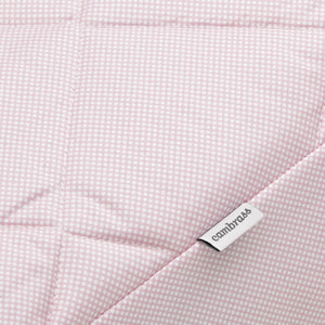 Cambrass 2-Piece Crib Bedding Set – Reversible Bedspread & Padded Bumper with Embroidered Cushion