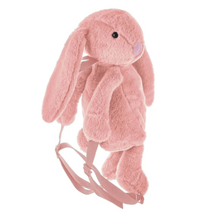 Baby Jem Plush Baby Backpack Rabbit/Pink