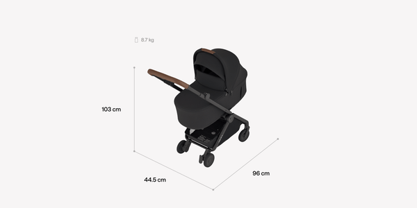 Anex Air-Q Foldable Newborn Carrycot Vanille – Cabin Size