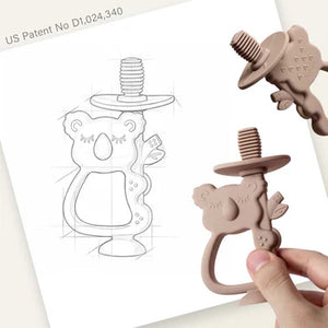 Moonkie 2-in-1 Koala Teether – Teething & Brushing in One (6M+)