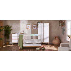 Faktum Astrid Convertible Baby & Toddler Bed – Modern Two-Tone Design, 70×140 cm