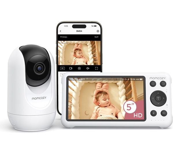 Momcozy Smart 1080P Baby Monitor with WiFi & Handheld Parent Unit – Secure 2-Way Talk & Night Vision