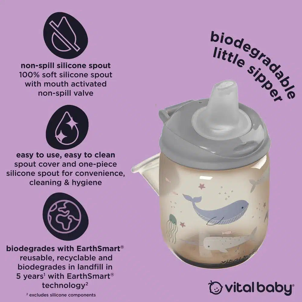 Vital Baby Hydrate Little Sipper Cup 270ml – Natural Oat
