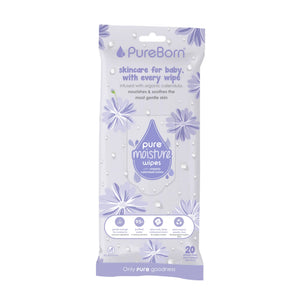 Pureborn Pure Moisture Wipes With Organic Calendula Lotion
