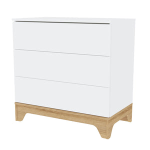 Faktum Lumina White 3-Drawer Chest – Modern Nursery Storage