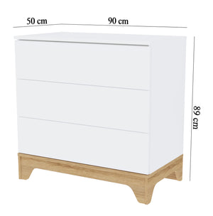 Faktum Lumina White full nursery bedroom