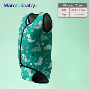 Mambobaby Baby Thermal Wetsuit - Blue Dinosaur
