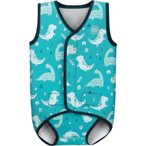 Mambobaby Baby Thermal Wetsuit - Blue Dinosaur
