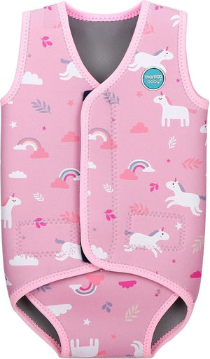 Mambobaby Baby Thermal Wetsuit - Pink Unicorn Small